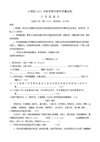 广东省梅州市大埔县2023-2024学年九年级上学期期末语文试题