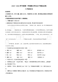 河南省驻马店市遂平县2023-2024学年八年级上学期期末语文试题（原卷+解析）