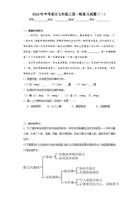 2024年中考语文七年级上册一轮复习试题（一）