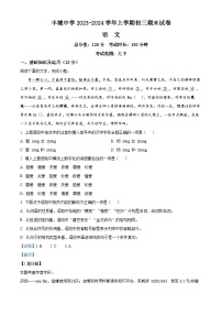 12，江西省丰城中学2023-2024学年九年级上学期期末语文试题