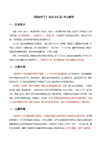 《骆驼祥子》知识点汇总+考点解析-中考必考文学名著知识点汇总+考点解析+习题演练