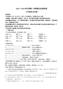 山东省威海市环翠区2023-2024学年九年级（五四学制）上学期期末语文试题
