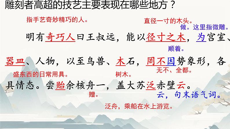 第11课《核舟记+》课件2023-2024学年统编版语文八年级下册第6页