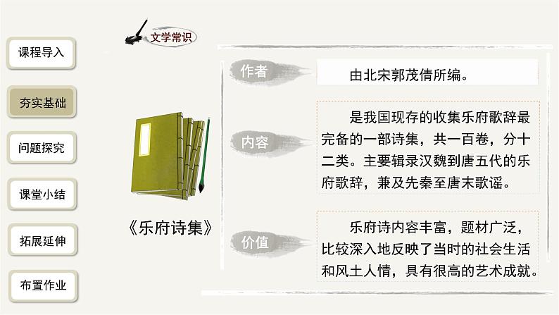 2023-2024学年统编版语文七年级下册 第二单元《木兰诗》 课件第5页