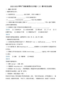 广东省东莞市2022-2023学年九年级上学期期中语文试题