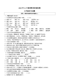 山东省菏泽市曹县2023-2024学年九年级上学期期末语文试题