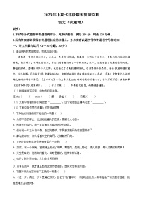 湖南省怀化市溆浦县2023-2024学年七年级上学期期末语文试题（原卷+解析）