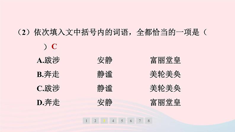 福建专版2024春八年级语文下册第五单元20一滴水经过丽江作业课件新人教版第5页