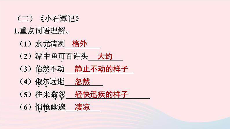 福建专版2024春八年级语文下册期末专题训练七文言文知识梳理作业课件新人教版08