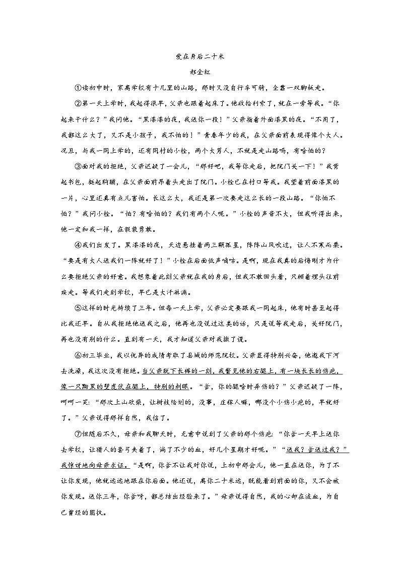 2024年中考语文八年级上册一轮复习试题（九）第3页