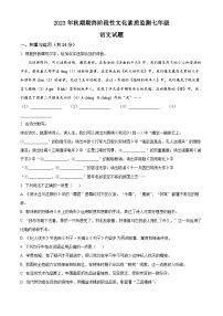河南省南阳市唐河县2023-2024学年七年级上学期期末语文试题（原卷+解析）