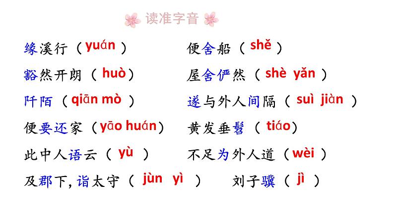 第9课《桃花源记》课件2023-2024学年统编版语文八年级下册06