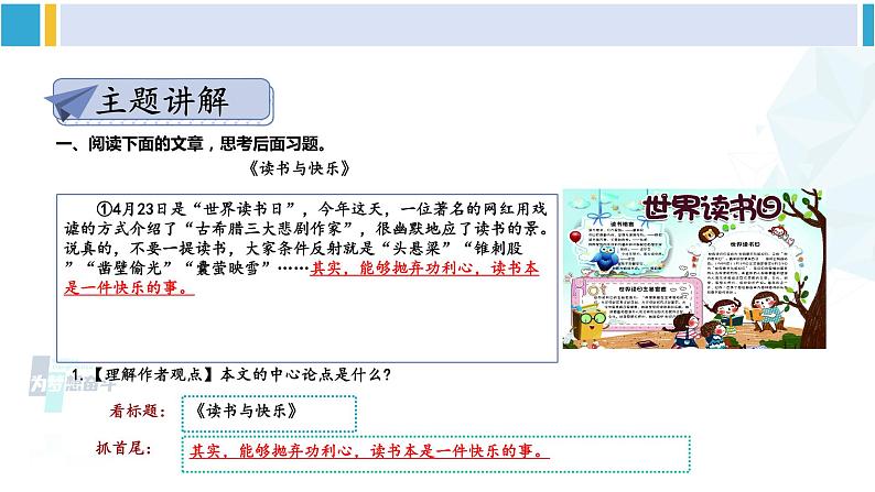 统编版九年级语文下册  第四单元 主题阅读（课件）第6页