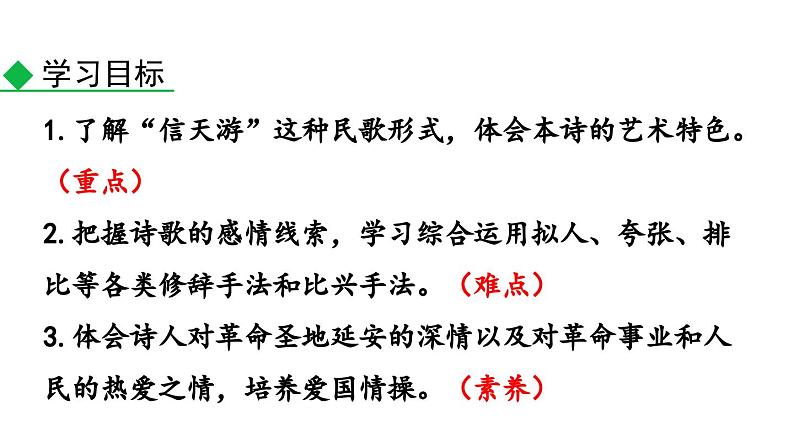 部编版八年级下册语文第2课 《回延安》课件第3页