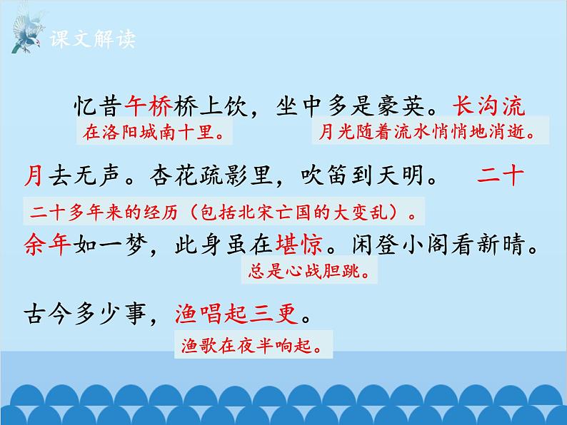 统编版语文九年级下册 课外2.临江仙·夜登小阁，忆洛中旧游课件05