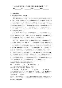 2024年中考语文九年级下册一轮复习试题（二）
