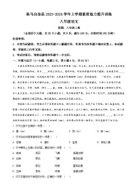 云南省临沧地区2023-2024学年八年级上学期期末语文试题（原卷版+解析版）