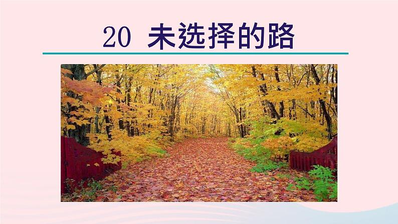 2024春七年级语文下册第5单元20外国诗二首未选择的路教学课件（部编版）02