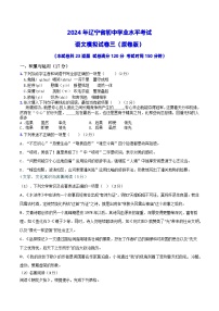 2024年辽宁省初中学业水平考试语文模拟试卷（三）