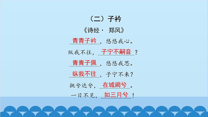 统编版语文八年级下册 专题训练-专题一 古诗文默写课件第3页