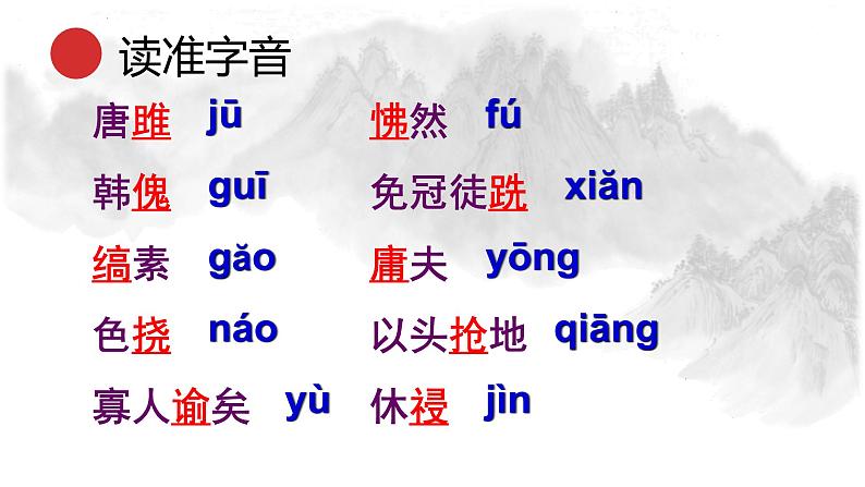 统编版语文九年级下册唐雎不辱使命 课件05