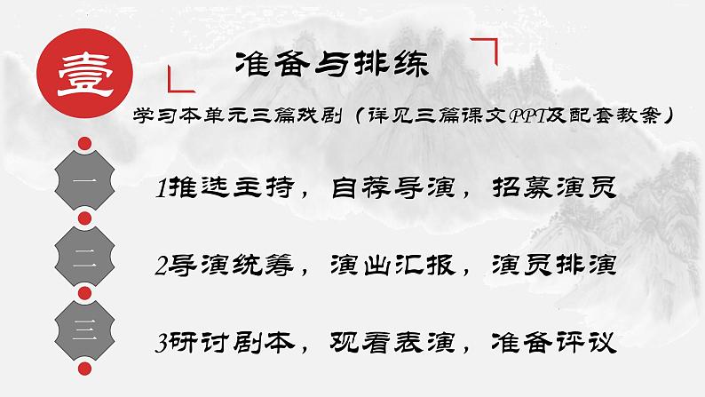 统编版语文九年级下册第五单元任务二准备与排练 课件第3页