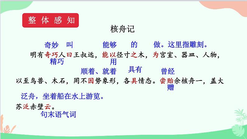 统编版语文八年级下册 11 核舟记 第一课时课件第8页