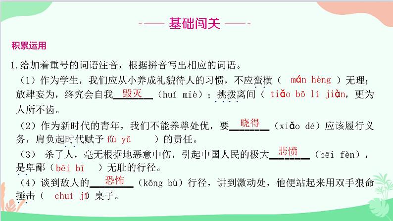 统编版语文八年级下册 13 最后一次讲演课件02
