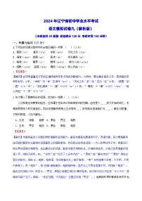 2024年辽宁省初中学业水平考试语文模拟试卷（九）