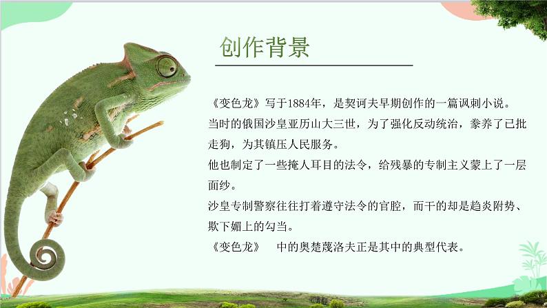 统编版语文九年级下册 第6课《变色龙》课件第6页
