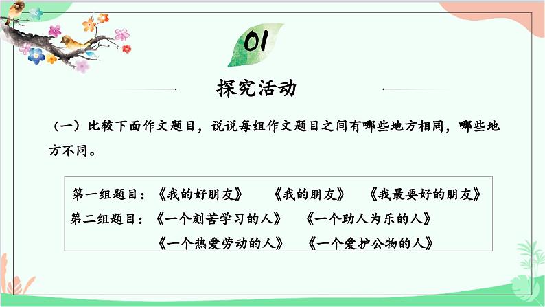 统编版语文九年级下册 写作：审题立意教学 课件08