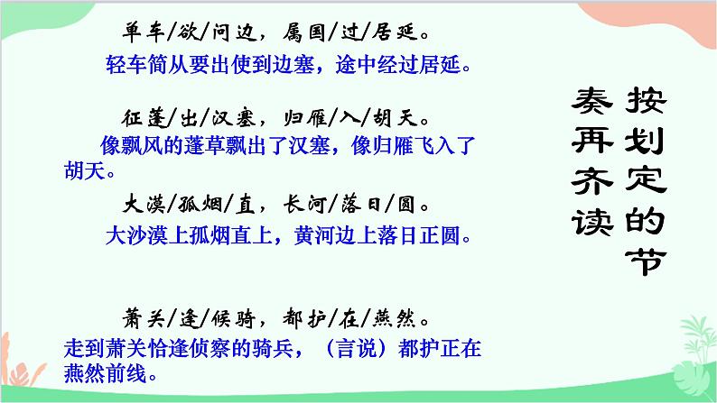 统编版语文八年级上册13 唐诗五首课件07