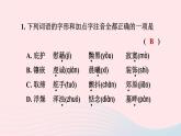 陕西专版2024春九年级语文下册第一单元3短诗五首作业课件新人教部编版