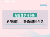 陕西专版2024春九年级语文下册第二单元综合性学习专练岁月如歌__我们的初中生活作业课件新人教部编版