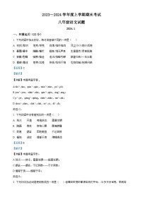 山东省临沂市临沭县2023-2024学年八年级上学期期末语文试题