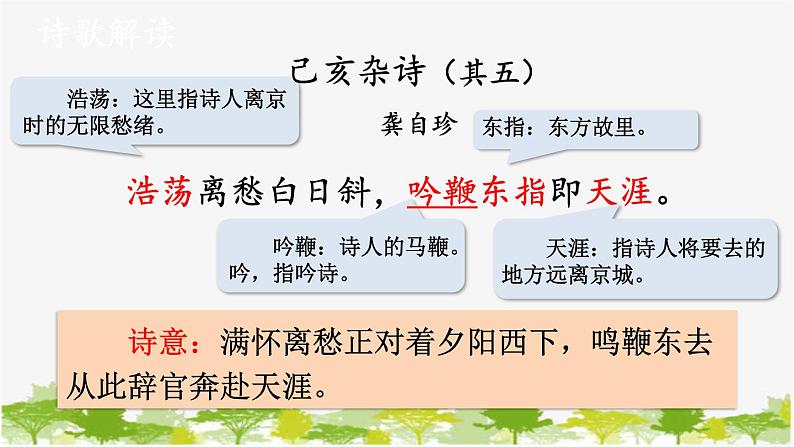 统编版语文七年级下册 21 古代诗歌五首【第三课时】课件第6页