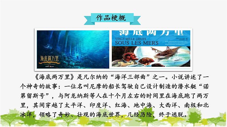 统编版语文七年级下册 第六单元 名著导读：《海底两万里》 快速阅读【第一课时】课件第5页
