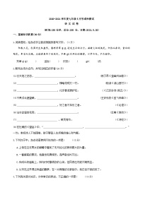 江苏省沭阳县怀文中学2020-2021学年七年级下学期5月月考语文试题
