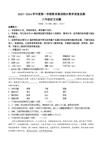 山东省滨州市博兴县2023-2024学年八年级上学期期末语文试题