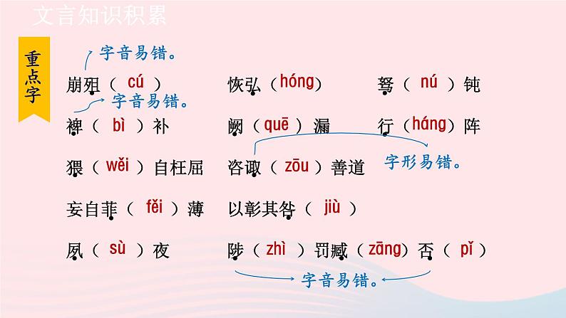 2024春九年级语文下册第6单元23出师表第1课时教学课件（部编版）第8页