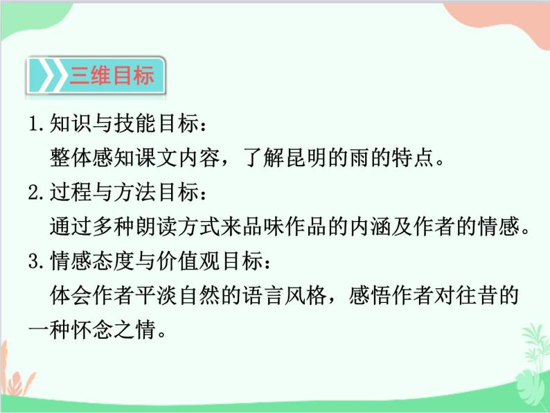 统编版语文八年级上册 17 昆明的雨 课件02