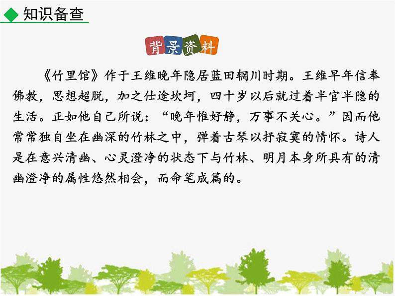 部编版语文七年级下册 课外古诗词诵读 (2)（课件）第5页