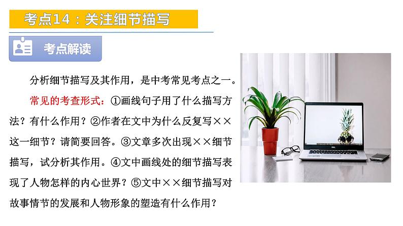 考点14：关注细节描写-备战2024年中考语文现代文阅读高频考点精讲课件（全国通用）08