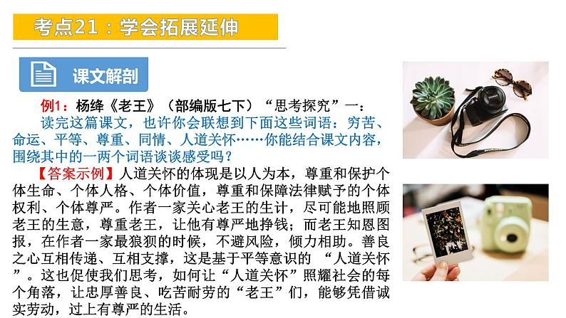 考点21：学会拓展延伸-备战2024年中考语文现代文阅读高频考点精讲课件（全国通用）第8页