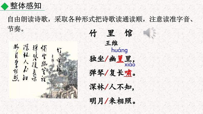 第三单元 课外古诗词诵读（竹里馆 春夜洛城闻笛 逢入京使 晚春（课件）七年级下册语文2023-2024学年 部编版第6页