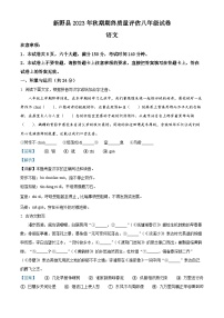20，河南省南阳市新野县2023-2024学年八年级上学期期末语文试题