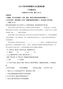 广西壮族自治区崇左市宁明县2023-2024学年八年级上学期期末语文试题（原卷版+解析版）
