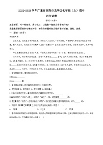 广东省深圳市龙华区2022-2023学年七年级上学期期中语文试题（原卷版+解析版）