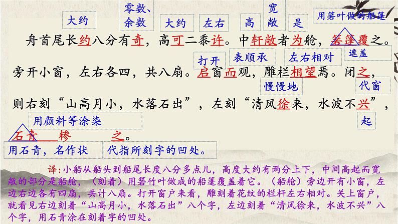 第11课《核舟记》课件2023-2024学年统编版语文八年级下册第8页