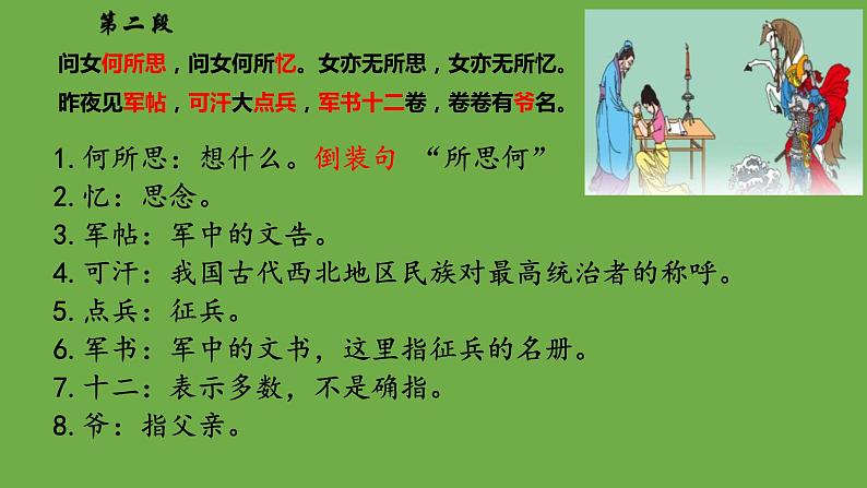 七年级语文下册《木兰诗》同课异构教学（课件）08